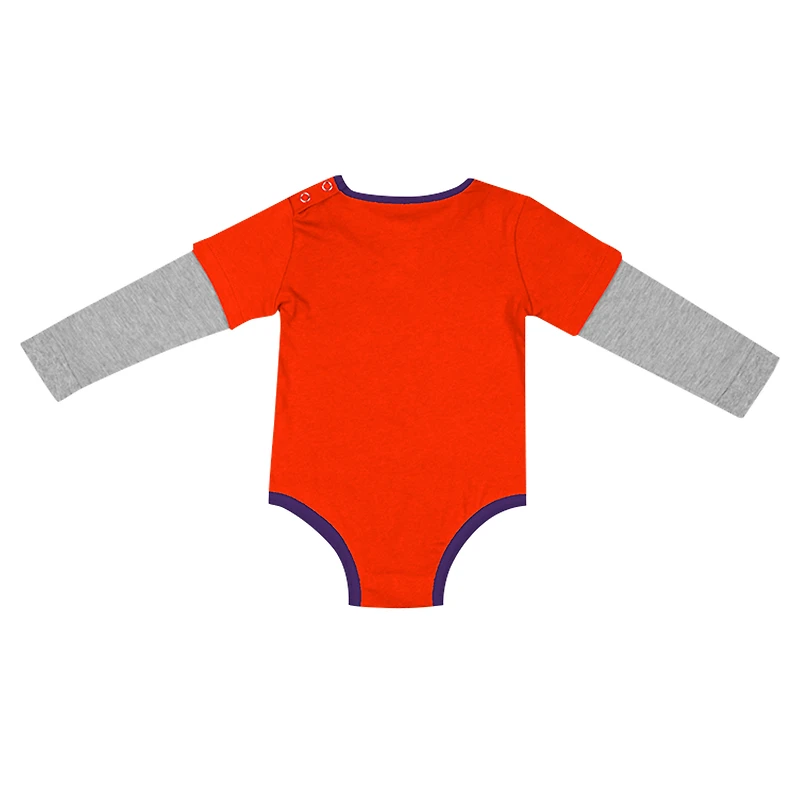 Newborn & Infant Colosseum Orange Clemson Tigers Next Stop Long Sleeve Bodysuit