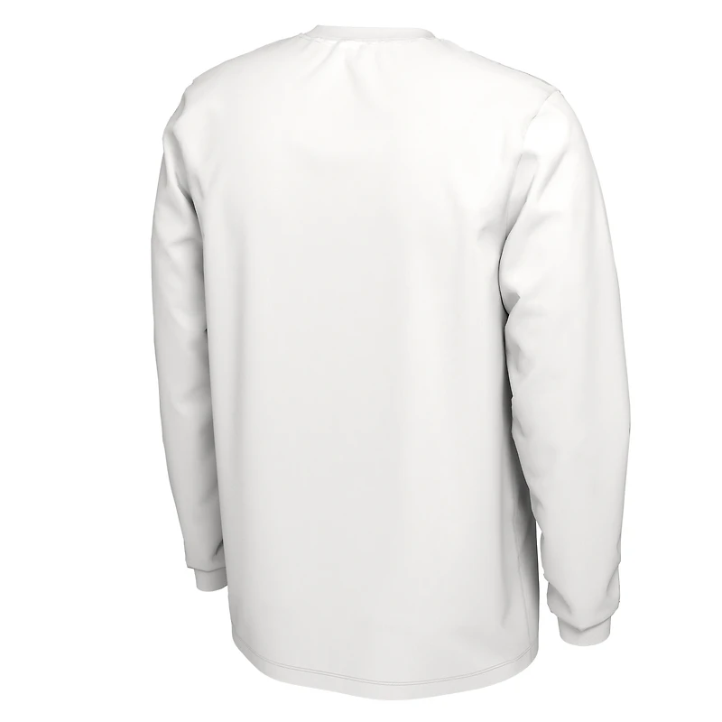 Nike  White Clemson Tigers 2023 On Court Bench Long Sleeve T-Shirt
