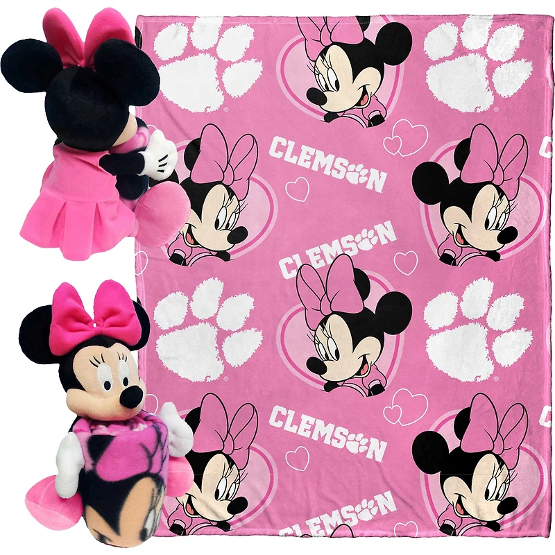 Ensemble oreiller et jeté Minnie Hugger Northwest x Disney Clemson Tigers