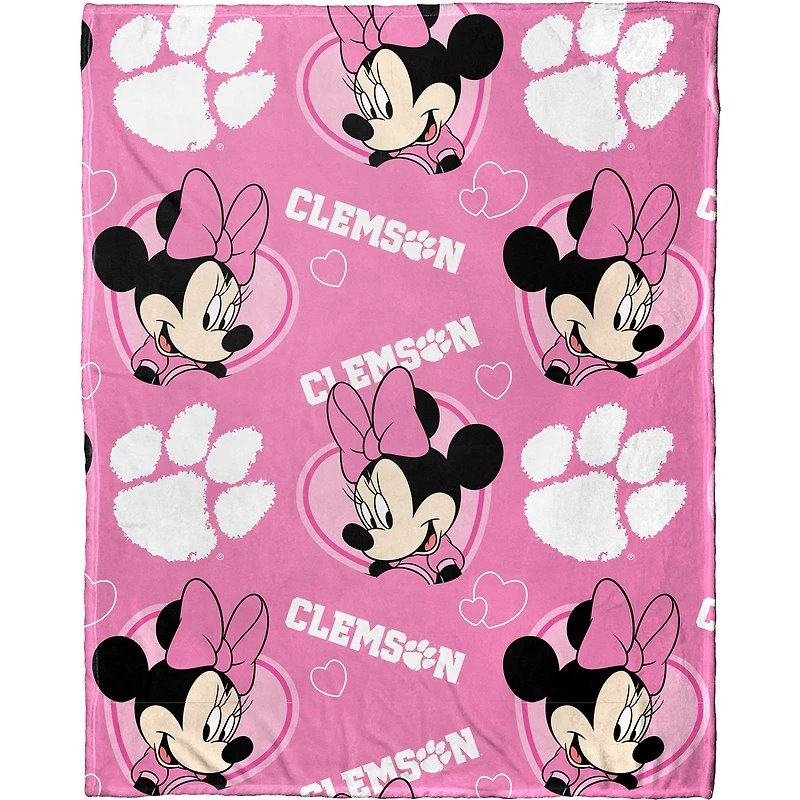 Ensemble oreiller et jeté Minnie Hugger Northwest x Disney Clemson Tigers