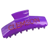 Pince à cheveux en strass violet Clemson Tigers