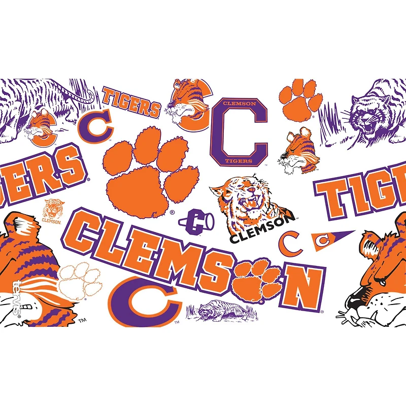 Gobelet Tervis Clemson Tigers 10 oz. Classique ondulé