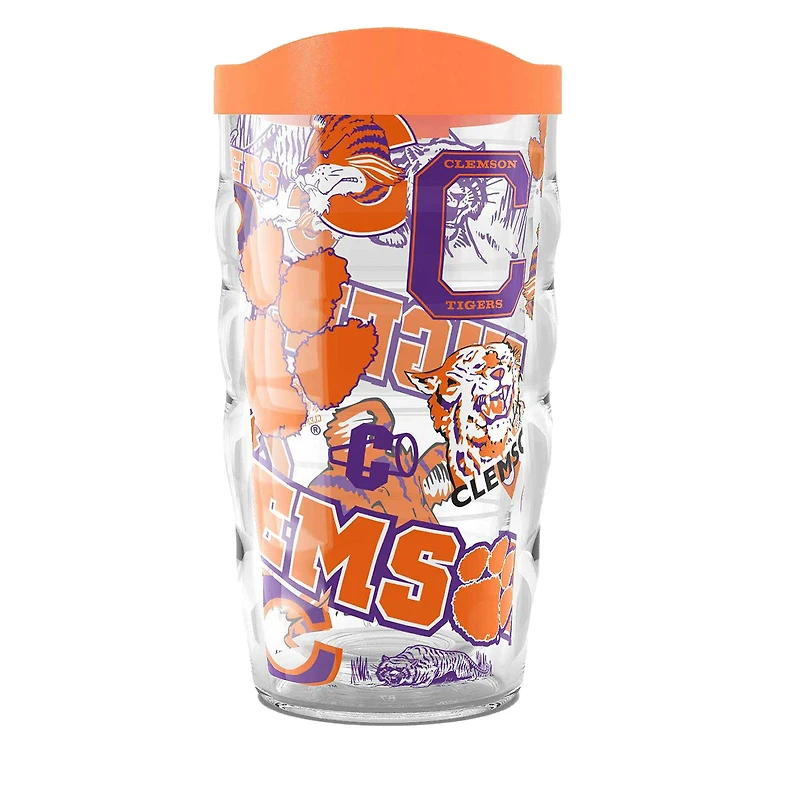 Tervis Clemson Tigres 10oz. Gobelet ondulé classique Allover