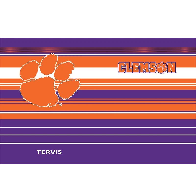 Tervis Clemson Tigres 30oz. Gobelet en acier inoxydable à rayures Hype