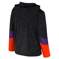 Toddler Colosseum Black Clemson Tigers Rylos Quarter-Zip Windshirt