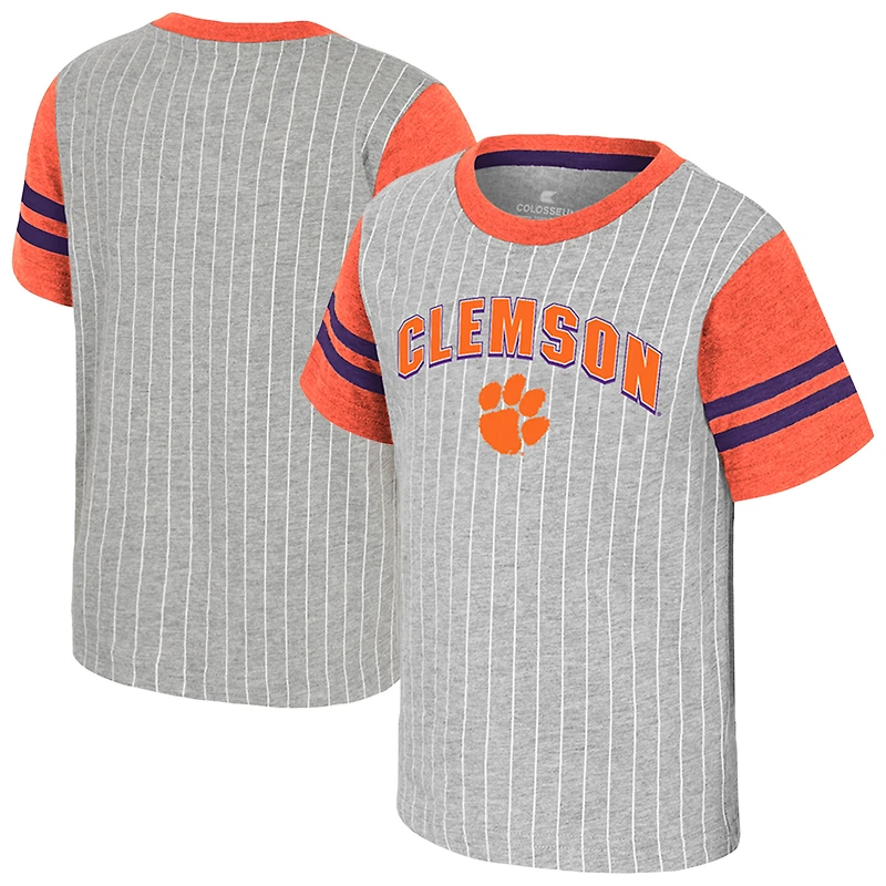 Toddler Colosseum Heather Gray Clemson Tigers Airball T-Shirt