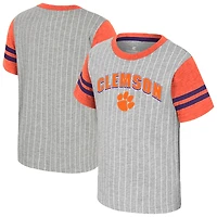 Toddler Colosseum Heather Gray Clemson Tigers Airball T-Shirt