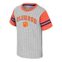 Toddler Colosseum Heather Gray Clemson Tigers Airball T-Shirt