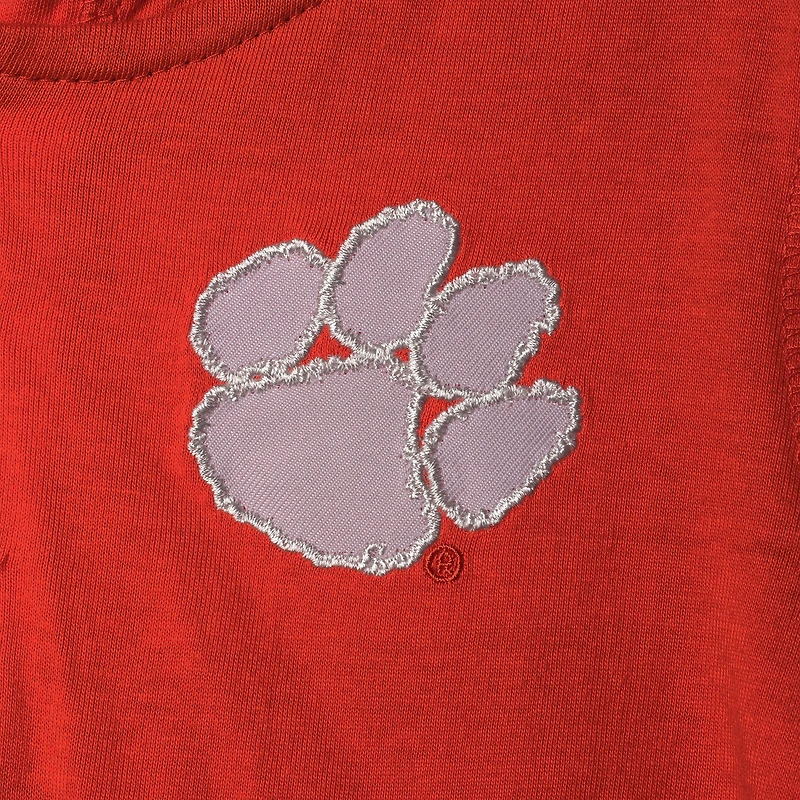 Ensemble de sweat à capuche et pantalons survêtement Clemson Tigers Poppies orange/gris chiné pour tout-petits
