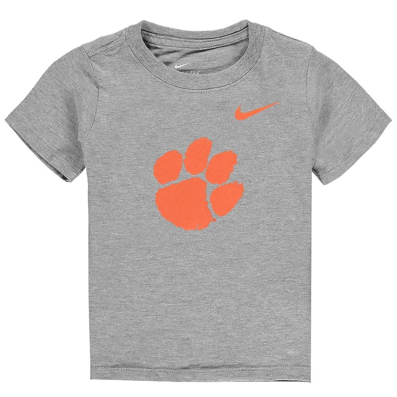 T-shirt à logo Clemson Tigers Nike gris chiné pour tout-petit