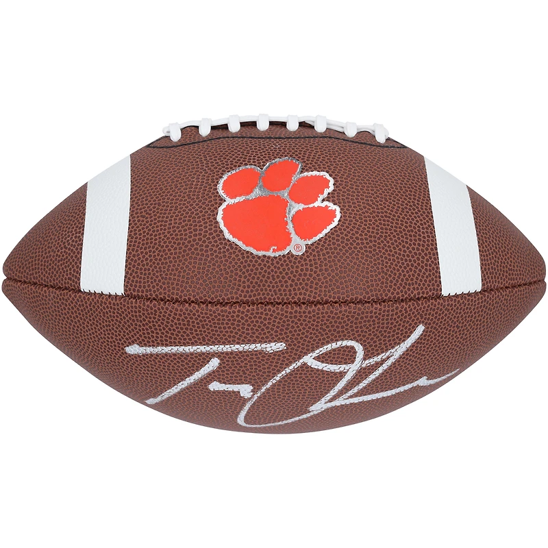 Ballon de football réplique de l'équipe Nike autographié par Trevor Lawrence des Clemson Tigers