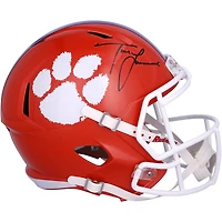 Casque réplique Riddell Speed ​​autographié par Trevor Lawrence des Clemson Tigers
