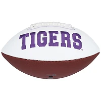 Ballon de football blanc autographié par Trevor Lawrence des Clemson Tigers