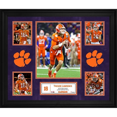 Trevor Lawrence Clemson Tigers Framed 5-Photo Collage
