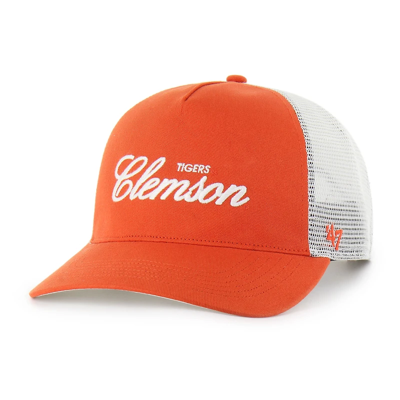 Casquette ajustable unisexe orange « 47 » des Tigers de Clemson, modèle Contemporary Basics Foundation Trucker Hitch