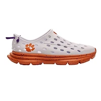 Unisex Kane Footwear White Clemson Tigers Speckle Recovery Shoes