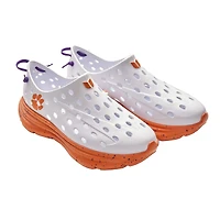 Chaussures unisexes Kane Footwear blanches Clemson Tigers Speckle Recovery