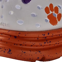 Chaussures unisexes Kane Footwear blanches Clemson Tigers Speckle Recovery