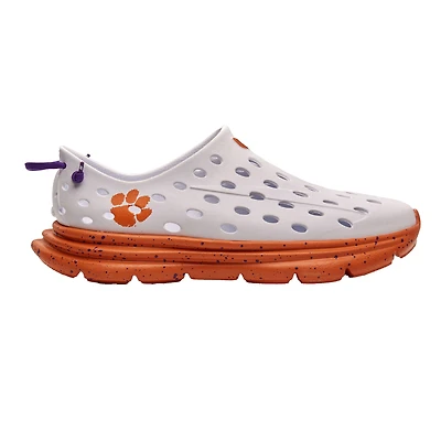 Chaussures unisexes Kane Footwear blanches Clemson Tigers Speckle Recovery