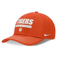 Casquette réglable unisexe Nike Orange Clemson Tigers 2024 Sideline Rise