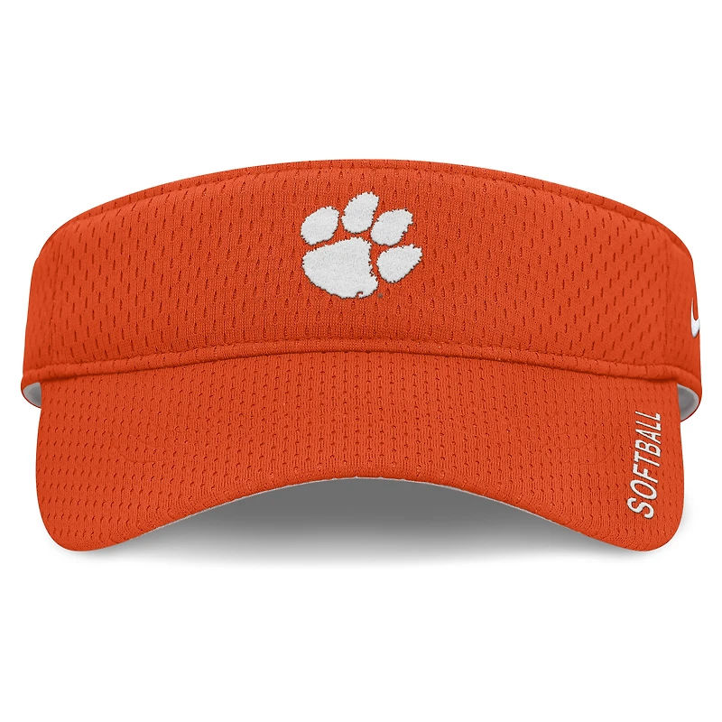 Visière ajustable unisexe Nike Orange Clemson Tigers 2025 Dugout Softball Ace Performance