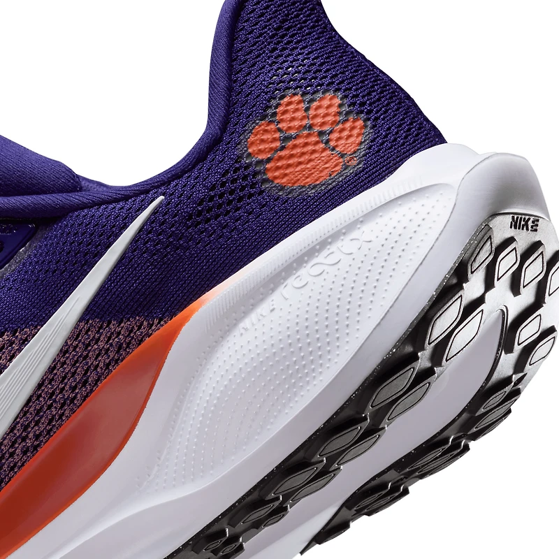 Chaussures de course unisexes Nike Zoom Pegasus 41 violettes des Clemson Tigers