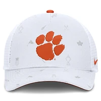 Unisex Nike  White Clemson Tigers Country Club Golfin' Rise Trucker Adjustable Hat