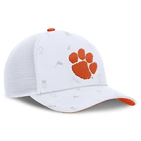 Unisex Nike  White Clemson Tigers Country Club Golfin' Rise Trucker Adjustable Hat