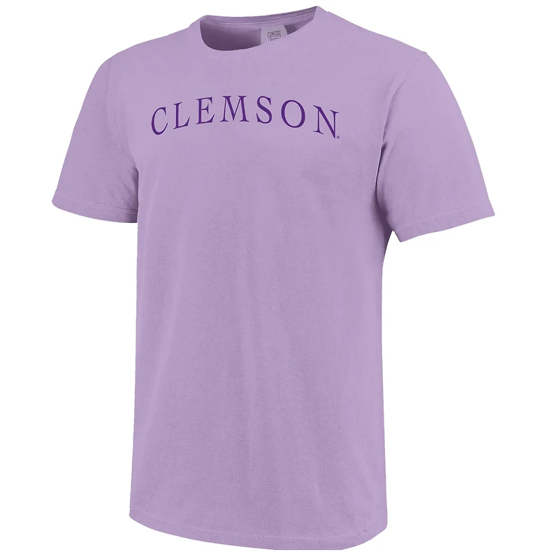 Unisex  Purple Clemson Tigers Comfort Colors Fashion Color Arch T-Shirt