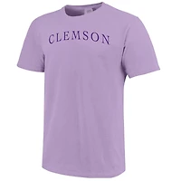 Unisex  Purple Clemson Tigers Comfort Colors Fashion Color Arch T-Shirt
