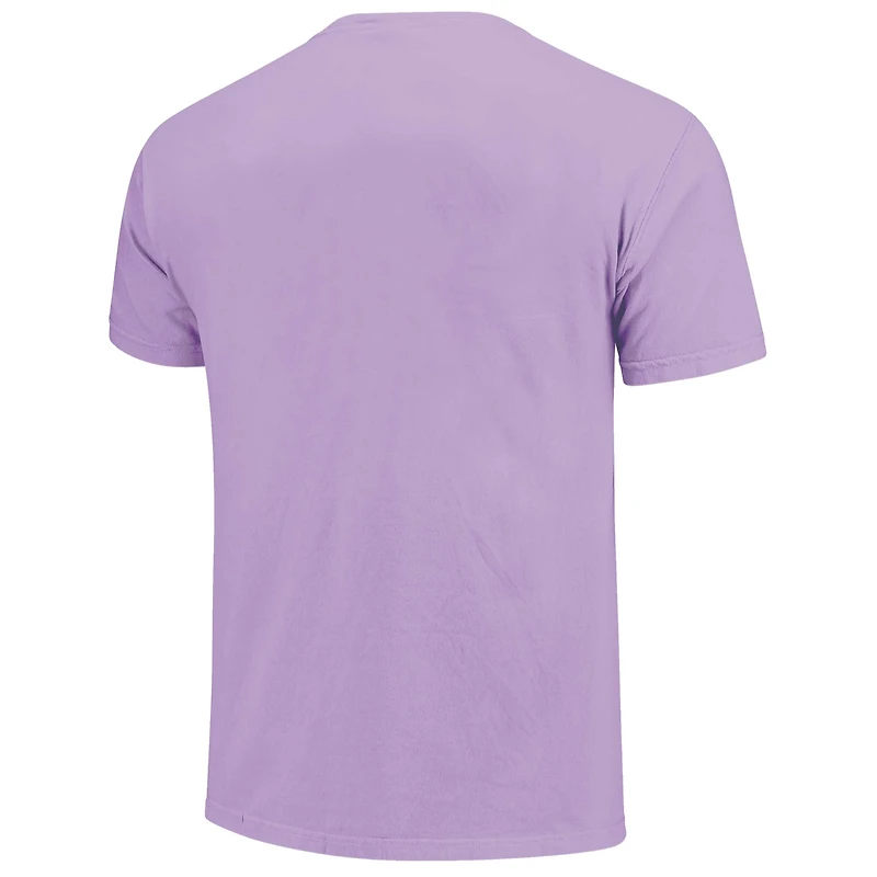 Unisex  Purple Clemson Tigers Comfort Colors Fashion Color Arch T-Shirt