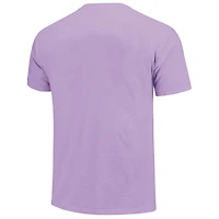 Unisex  Purple Clemson Tigers Comfort Colors Fashion Color Arch T-Shirt