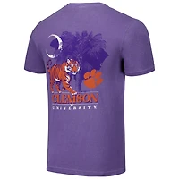 Unisex Purple Clemson Tigers Hyper Local Palmetto Tiger T-Shirt