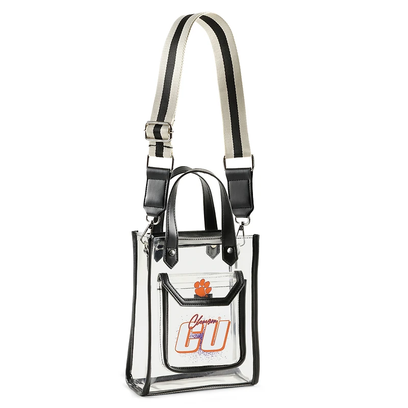WEAR by Erin Andrews Clemson Tigers Clear Stadium Crossbody Purse with Coin Pouch