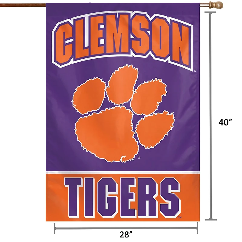 WinCraft Clemson Tigers 28" x 40" Full Name House Flag