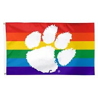Drapeau de luxe WinCraft Clemson Tigers 91 x 152 cm (3 pi x 5 pi) à une face, fierté de l'équipe