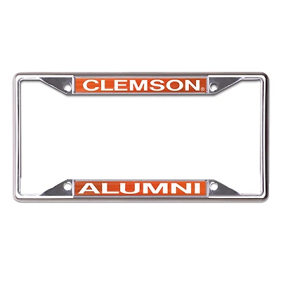 Cadre de plaque d'immatriculation en métal découpé au laser WinCraft pour les anciens élèves des Clemson Tigers