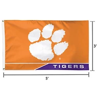 WinCraft Clemson Tigers Deluxe 3' x 5' One-Sided Flag