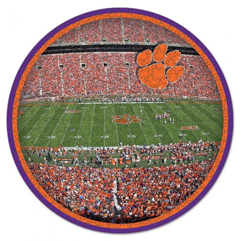 Casse-tête rond de 500 pièces Clemson Tigers de WinCraft