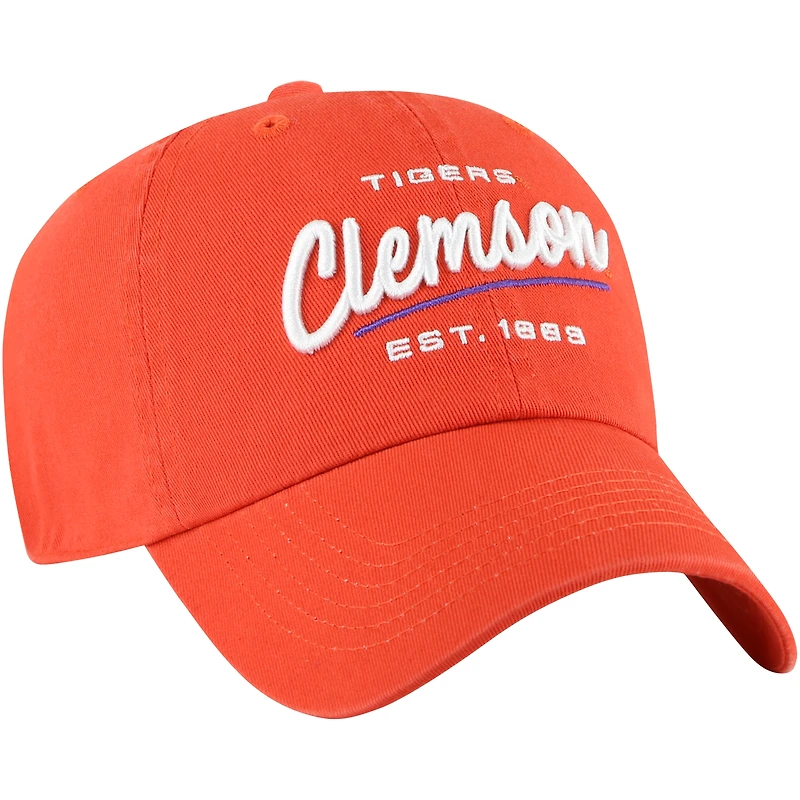 Women's '47 Orange Clemson Tigers Sidney Clean Up Adjustable Hat