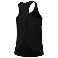 Women's Black Clemson Tigers Charm 2.0 Scoop Neck Open Back Racerback Tank Top
