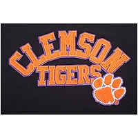 Women's Black Clemson Tigers Classic 3-Hit Pullover Sweatshirt