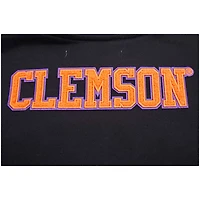Women's Black Clemson Tigers Classic 3-Hit Pullover Sweatshirt