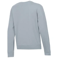 Sweat-shirt Powerblend gris Champion pour femme des Clemson Tigers