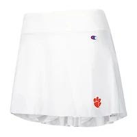 Women's Champion White Clemson Tigers Tailgate Soft Touch Skort