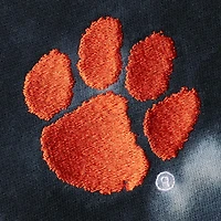 Chandail à capuchon surdimensionné noir Colosseum Tigers Slow Ride Spiral pour femmes