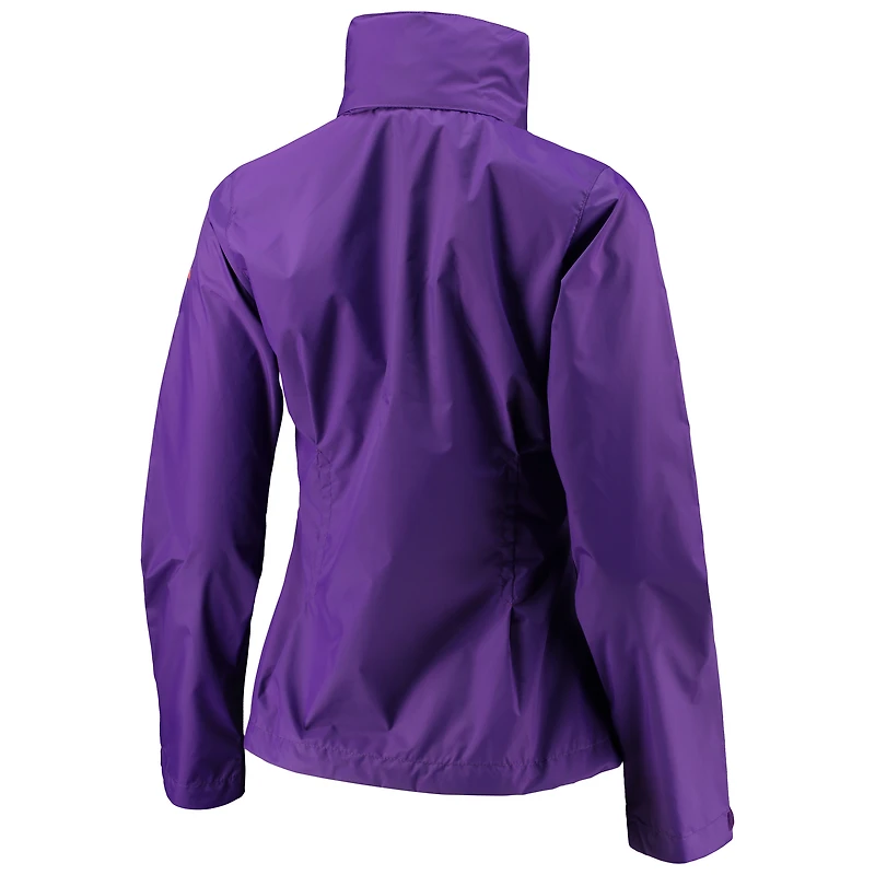 Veste à capuche pour femme Columbia Clemson Tigers Switchback entièrement zippée violette