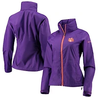 Veste à capuche pour femme Columbia Clemson Tigers Switchback entièrement zippée violette