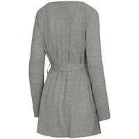 Ensemble trois pièces pour femme Concepts Sport Gray Clemson Tigers Rigor : débardeur, short et peignoir