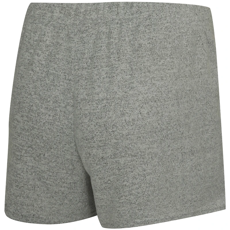 Ensemble trois pièces pour femme Concepts Sport Gray Clemson Tigers Rigor : débardeur, short et peignoir